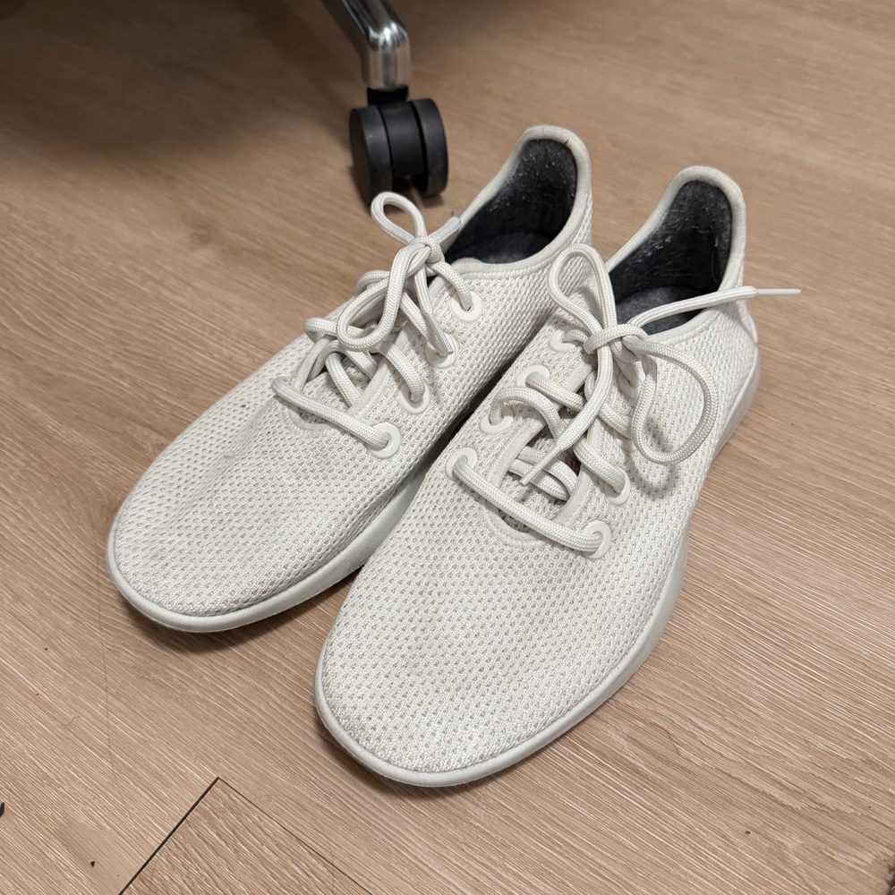 allbirds Cream Wool Runners - Light Neutral
